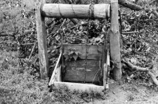 A well with a winch