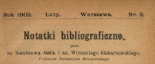 Notatki Bibliograficzne 1902 N.2