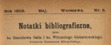 Notatki Bibliograficzne 1902 N.5
