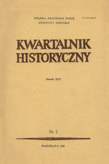 Historycy wobec marginesu społecznego w Polsce XVI-XVIII wieku