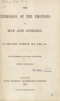 The expression of the emotions in man and animals