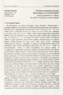 Wyspowe populacje gryzoni: efekt miejsca czy metody badań?
