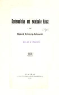 Kontemplative und extatische Kunst