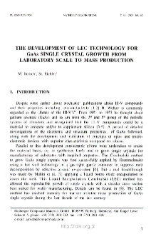 The development of LEC technology for GaAs single crystal growth from laboratory scale to mass production