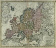 Europa Secundum legitimas Projectonis Stereographic&aelig; regulas et juxta recentissimas observationes &aelig;que ac relationes adhibitis quoq[ue] veterum monumentorum subsidiis descripta et in partes suas methodicas X divisa