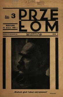 Przełom : tygodnik polityczno-społeczny 1935 N.3