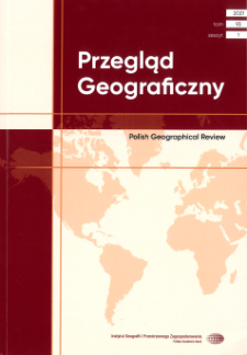 Przegląd Geograficzny T. 93 z. 1 (2021), Spis treści