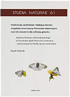 Habitat preferences and breeding biology of the clouded apollo Parnassius mnemosyne - and consequences for the species conservation