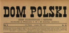 Dom Polski : pismo beletrystyczne i naukowe 1889 N.22