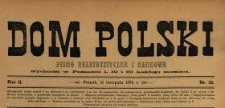 Dom Polski : pismo beletrystyczne i naukowe 1889 N.32