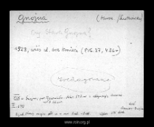 Gnojna now part of the village Ciemno-Gnojna. Files of Tarczyn disitrict in the Middle Ages. Files of Historico-Geographical Dictionary of Masovia in the Middle Ages
