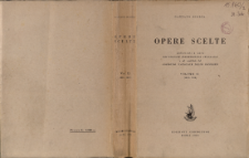 Opere scelte. Vol. 2, (1915-1919). Table of contents and extras
