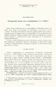 Occurence of sycamore (Acer pseudoplatanus L.) in Poland