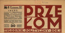 Przełom : tygodnik polityczno-społeczny 1927 N.1