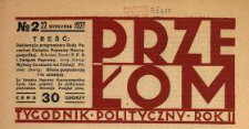 Przełom : tygodnik polityczno-społeczny 1927 N.2