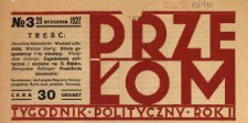 Przełom : tygodnik polityczno-społeczny 1927 N.3