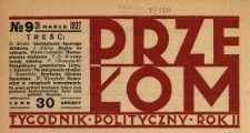 Przełom : tygodnik polityczno-społeczny 1927 N.9