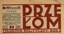 Przełom : tygodnik polityczno-społeczny 1927 N.11