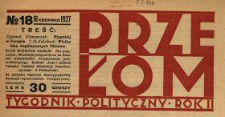 Przełom : tygodnik polityczno-społeczny 1927 N.18