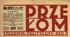 Przełom : tygodnik polityczno-społeczny 1927 N.22