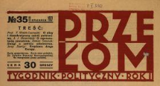 Przełom : tygodnik polityczno-społeczny 1927 N.35