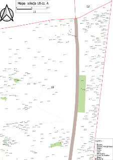 Map of the K&oacute;rnik Arboretum - section 18