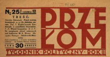 Przełom : tygodnik polityczno-społeczny 1928 N.25