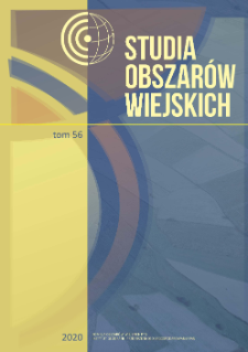 Studia Obszar&oacute;w Wiejskich, t. 56, Spis treści