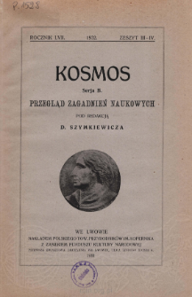 Kosmos. Seria B, Przegląd Zagadnień Naukowych, Zeszyt 3-4, Rocznik 57