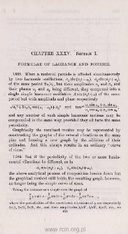 Formulae of Lagrange and Fourier