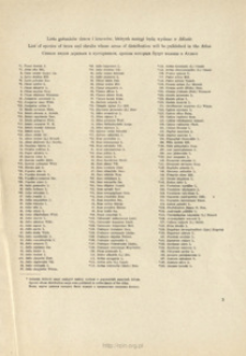 Lista gatunk&oacute;w