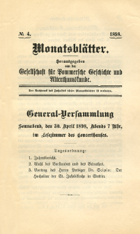 Monatsblätter Jhrg. 12, H. 4 (1898)