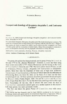 Conspect and chorology of the genera Amygdalus L. and Louiseania Carri&egrave;re