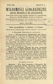Wiadomości Geograficzne R. 8 z. 3 (1930)