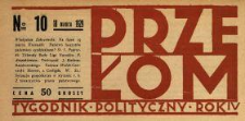 Przełom : tygodnik polityczno-społeczny 1929 N.10