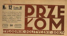 Przełom : tygodnik polityczno-społeczny 1929 N.12