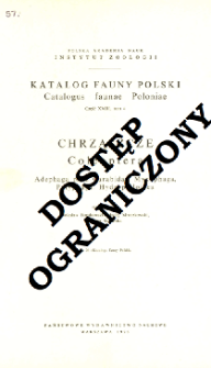 Chrząszcze = Coleoptera, Adephaga pr&oacute;cz Carabidae, Myxophaga, Polyphaga : Hydrophiloidea