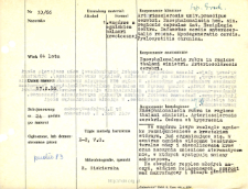 File of histopathological evaluation of nervous system diseases (1966) - nr 53/66