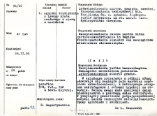 Kartoteka oceny histopatologicznej chorób układu nerwowego (1966) - opis nr 54/66