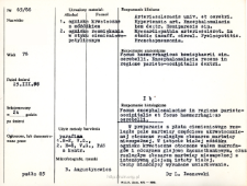 Kartoteka oceny histopatologicznej chorób układu nerwowego (1966) - opis nr 65/66