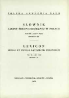 Słownik łaciny średniowiecznej w Polsce. T. 3 z. 5 (23), Discrimen-Do