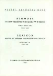 Słownik łaciny średniowiecznej w Polsce. T. 4 z. 3 (31), Formo - Gadis