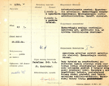 File of histopathological evaluation of nervous system diseases (1965) - nr 2/65
