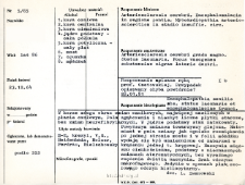 File of histopathological evaluation of nervous system diseases (1965) - nr 5/65