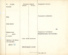 File of histopathological evaluation of nervous system diseases (1965) - nr 31/65