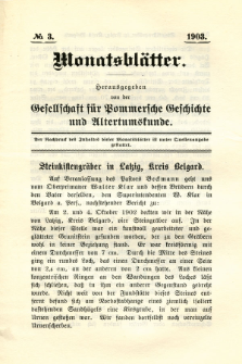 Monatsblätter Jhrg. 17, H. 3 (1903)
