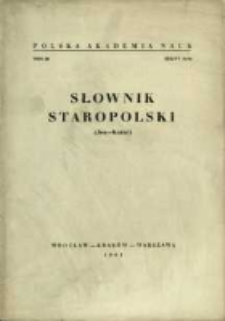 Słownik staropolski. T. 3 z. 3 (16), (Jen-Karać)