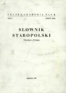 Słownik staropolski. T. 10 z. 4 (64), (Wjechać - Wronię)