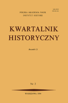 Kwartalnik Historyczny R. 101 nr 2 (1994), Listy do redakcji