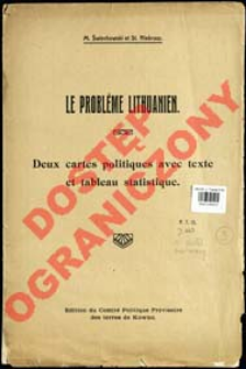 Le probl&egrave;me Lithuanien : deux cartes politiques avec text et tableau statistique